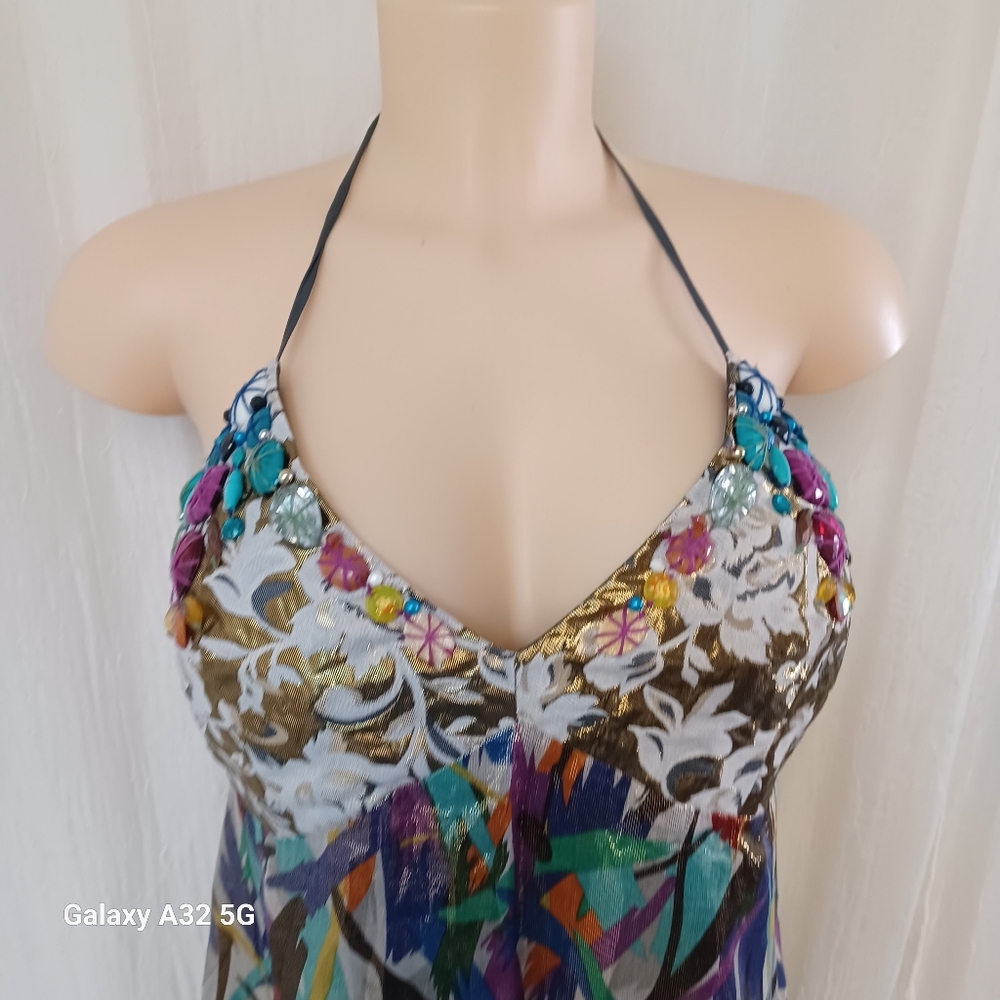 Meghan Los Angeles Women Size 6  Multicolor Abstract Dress - Picture 3 of 15